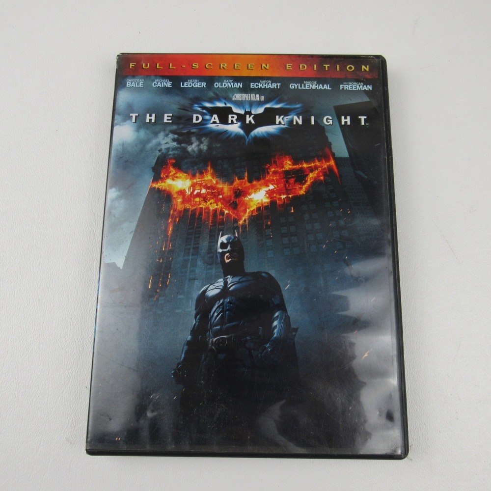 The‎ Dark Knight DVD Full Screen Edition Christian Bale Heath Ledger